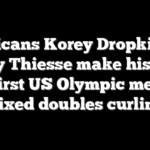 Americans Korey Dropkin and Cory Thiesse make history with first US Olympic medal in mixed doubles curling