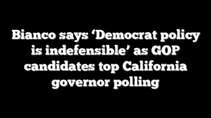 Bianco says ‘Democrat policy is indefensible’ as GOP candidates top California governor polling