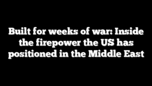 Built for weeks of war: Inside the firepower the US has positioned in the Middle East