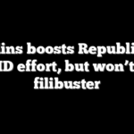 Collins boosts Republican voter ID effort, but won’t scrap filibuster