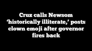 Cruz calls Newsom ‘historically illiterate,’ posts clown emoji after governor fires back
