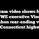 Dashcam video shows former WWE executive Vince McMahon rear-ending vehicle on Connecticut highway