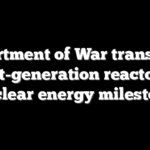Department of War transports next-generation reactor in nuclear energy milestone