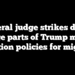 Federal judge strikes down large parts of Trump mass detention policies for migrants