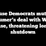 House Democrats mutiny Schumer’s deal with White House, threatening longer shutdown