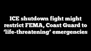 ICE shutdown fight might restrict FEMA, Coast Guard to ‘life-threatening’ emergencies