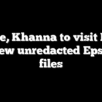 Massie, Khanna to visit DOJ to review unredacted Epstein files