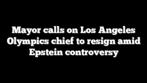 Mayor calls on Los Angeles Olympics chief to resign amid Epstein controversy
