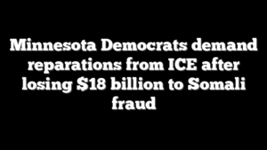 Minnesota Democrats demand reparations from ICE after losing $18 billion to Somali fraud