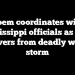 Noem coordinates with Mississippi officials as state recovers from deadly winter storm
