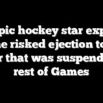 Olympic hockey star explains why he risked ejection to fight player that was suspended for rest of Games