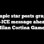 Olympic star posts graphic anti-ICE message ahead of Milan Cortina Games