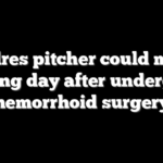 Padres pitcher could miss opening day after undergoing hemorrhoid surgery