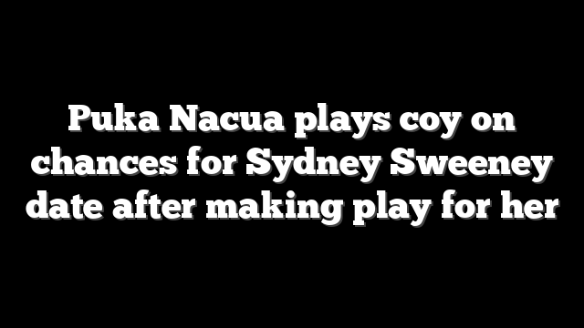 Puka Nacua plays coy on chances for Sydney Sweeney date after making play for her