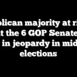 Republican majority at risk? A look at the 6 GOP Senate seats most in jeopardy in midterm elections