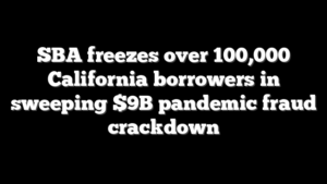 SBA freezes over 100,000 California borrowers in sweeping $9B pandemic fraud crackdown