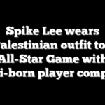 Spike Lee wears pro-Palestinian outfit to NBA All-Star Game with Israeli-born player competing
