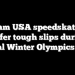 Team USA speedskaters suffer tough slips during crucial Winter Olympics races