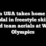 Team USA takes home gold medal in freestyle skiing mixed team aerials at Winter Olympics