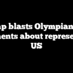 Trump blasts Olympian over comments about representing US