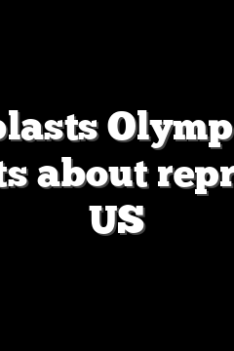 Trump blasts Olympian over comments about representing US