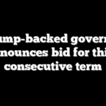 Trump-backed governor announces bid for third consecutive term