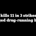 US kills 11 in 3 strikes on alleged drug-running boats