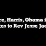 Vance, Harris, Obama issue tributes to Rev Jesse Jackson