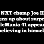 WWE NXT champ Joe Hendry opens up about surprise WrestleMania 41 appearance, believing in himself
