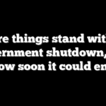 Where things stand with the government shutdown, and how soon it could end