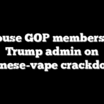 70 House GOP members urge Trump admin on Chinese-vape crackdown