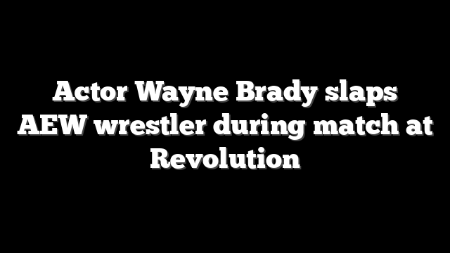 Actor Wayne Brady slaps AEW wrestler during match at Revolution