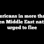 Americans in more than a dozen Middle East nations urged to flee