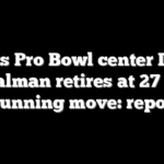 Bears Pro Bowl center Drew Dalman retires at 27 in stunning move: report