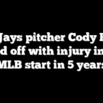 Blue Jays pitcher Cody Ponce carted off with injury in first MLB start in 5 years