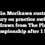 Collin Morikawa sustains injury on practice swing, withdraws from The Players Championship after 1 hole