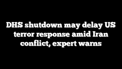 DHS shutdown may delay US terror response amid Iran conflict, expert warns