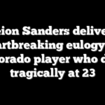 Deion Sanders delivers heartbreaking eulogy for Colorado player who died tragically at 23