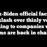 Ex-Biden official faces backlash over thinly veiled warning to companies when Dems are back in charge