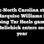 Ex-North Carolina star Marquise Williams is skipping Tar Heels games as Bill Belichick enters second year