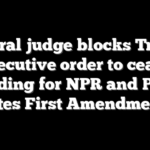 Federal judge blocks Trump executive order to cease funding for NPR and PBS, cites First Amendment