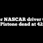 Former NASCAR driver Chase Pistone dead at 42