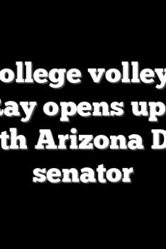 Former college volleyball star Kaylie Ray opens up on viral clash with Arizona Democrat senator