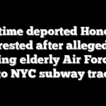 Four-time deported Honduran arrested after allegedly shoving elderly Air Force vet onto NYC subway tracks