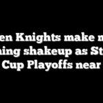 Golden Knights make major coaching shakeup as Stanley Cup Playoffs near