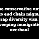 House conservative unveils bill to end chain migration, scrap diversity visa in sweeping immigration overhaul