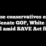 House conservatives erupt over Senate GOP, White House deal amid SAVE Act fight