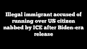 Illegal immigrant accused of running over US citizen nabbed by ICE after Biden-era release