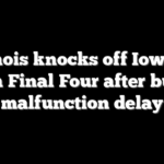 Illinois knocks off Iowa to reach Final Four after buzzer malfunction delay