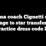 Indiana coach Cignetti sends message to star transfer with pre-practice dress code lesson